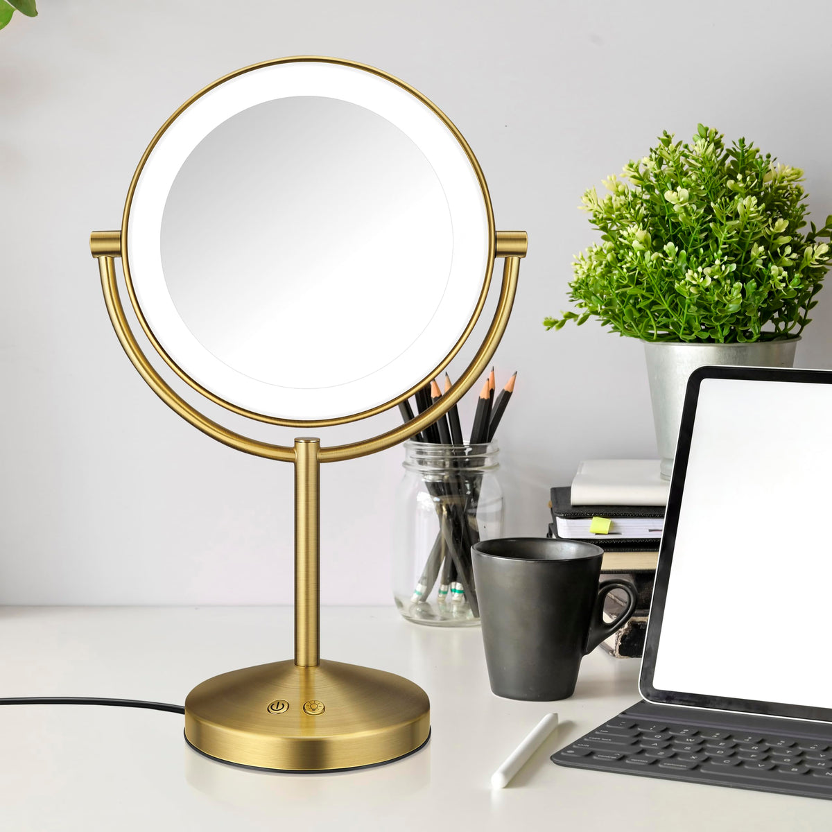 Conair LED Vanity Mirror close-up of the base