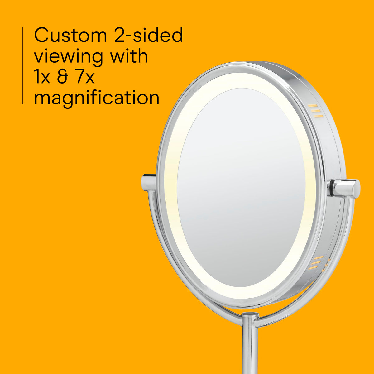 Conair Lighted Makeup Mirror on a vanity table