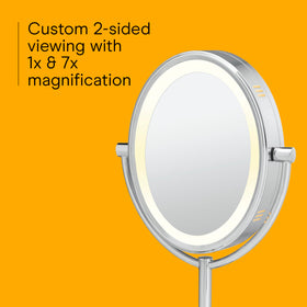Conair Lighted Makeup Mirror on a vanity table