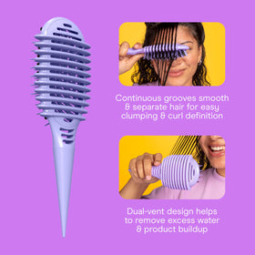 Conair mini detangler brush designed for on-the-go styling