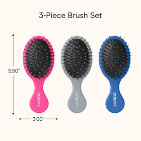 Conair Mini Hair Brush being used on dry hair