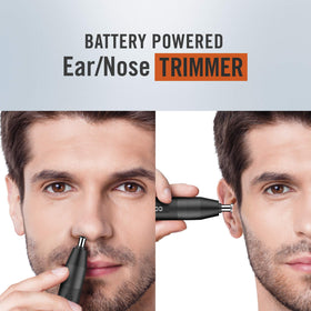Conair Nose Hair Trimmer back view showing battery compartment