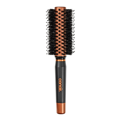 Conair Round Hair Brush front view with copper barrel