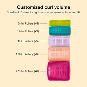 Conair Self-Grip Hair Rollers on a model's hair