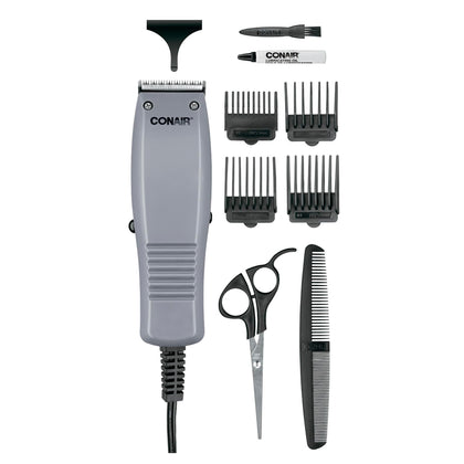 Conair Simple Cut Hair Cutting Kit front view with all accessories