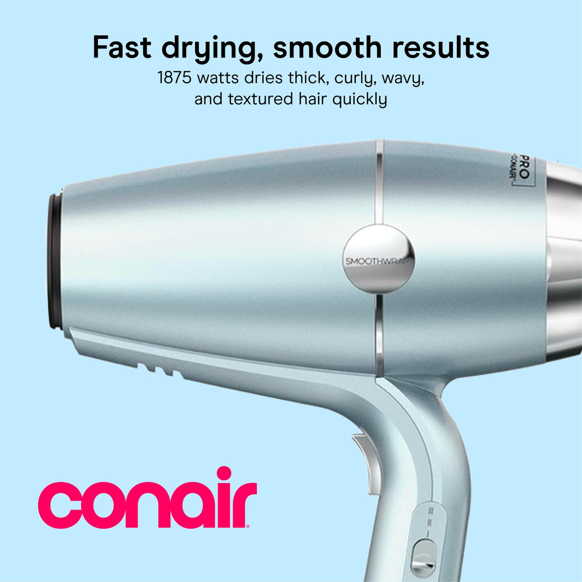 Conair SmoothWrap Ionic Hair Dryer concentrator attachment close-up