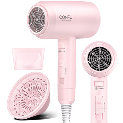 CONFU Hair Dryer front view with diffuser attachment