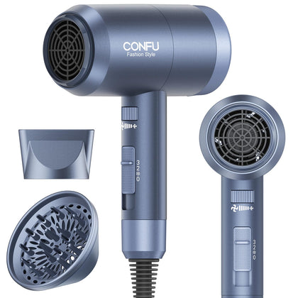 CONFU Hair Dryer front view with diffuser attachment