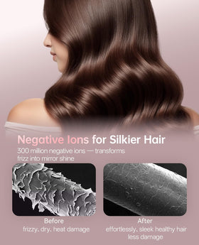 CONFU Hair Dryer in use styling curly hair
