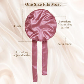 Confvrter Silk Bonnet close-up of satin fabric