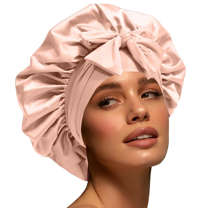 Confvrter Silk Bonnet front view in champagne colour