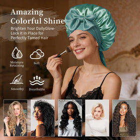 Confvrter Silk Bonnet with bow tie detail