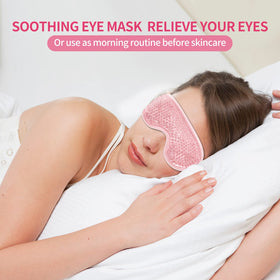 CONSGIJI Gel Eye Mask 2PCS in a lifestyle setting on a table