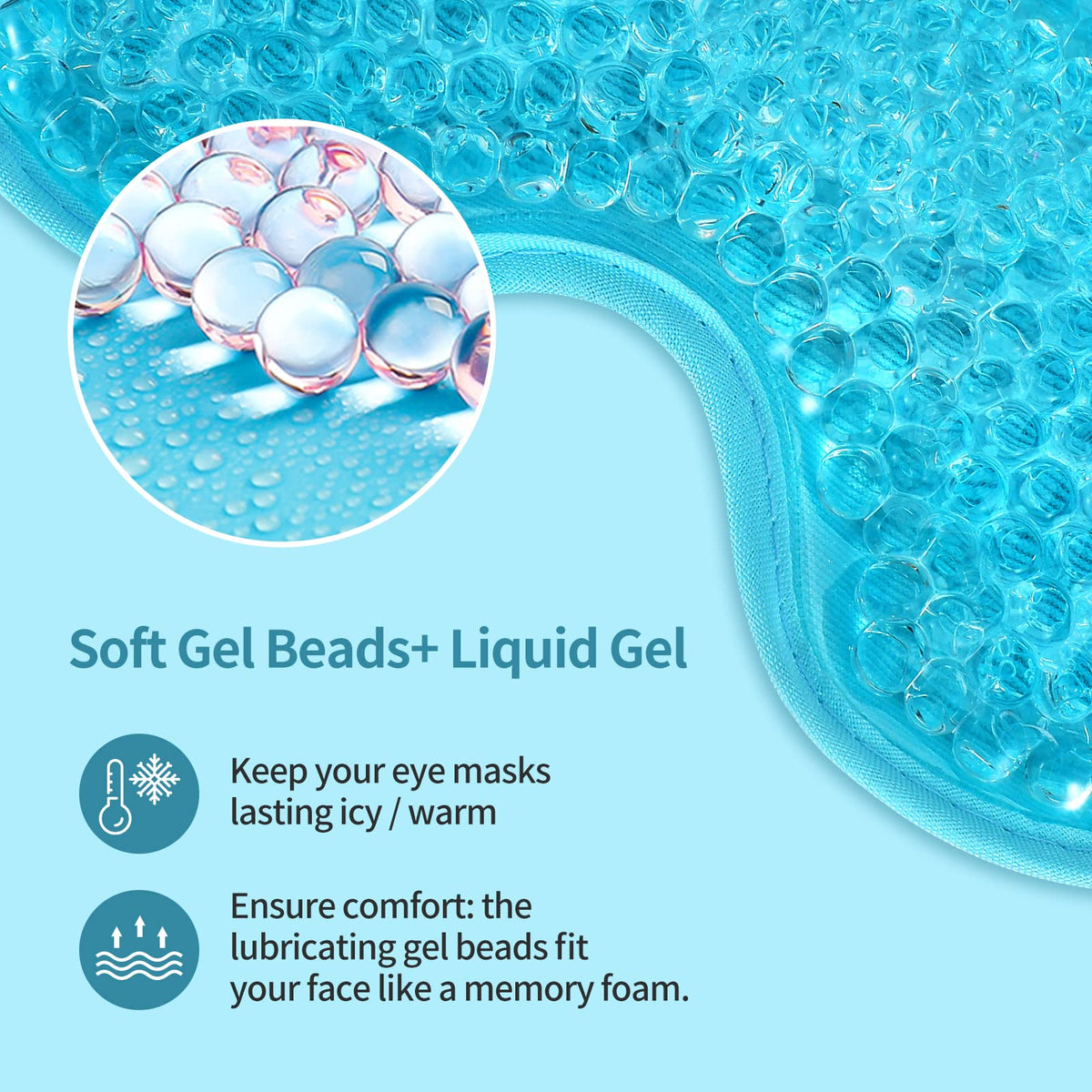 CONSGIJI Gel Eye Mask close-up of gel texture