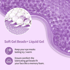CONSGIJI Gel Eye Mask in refrigerator for cold therapy