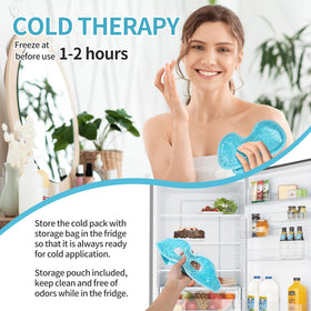 CONSGIJI Gel Eye Mask lifestyle scene with relaxation setup