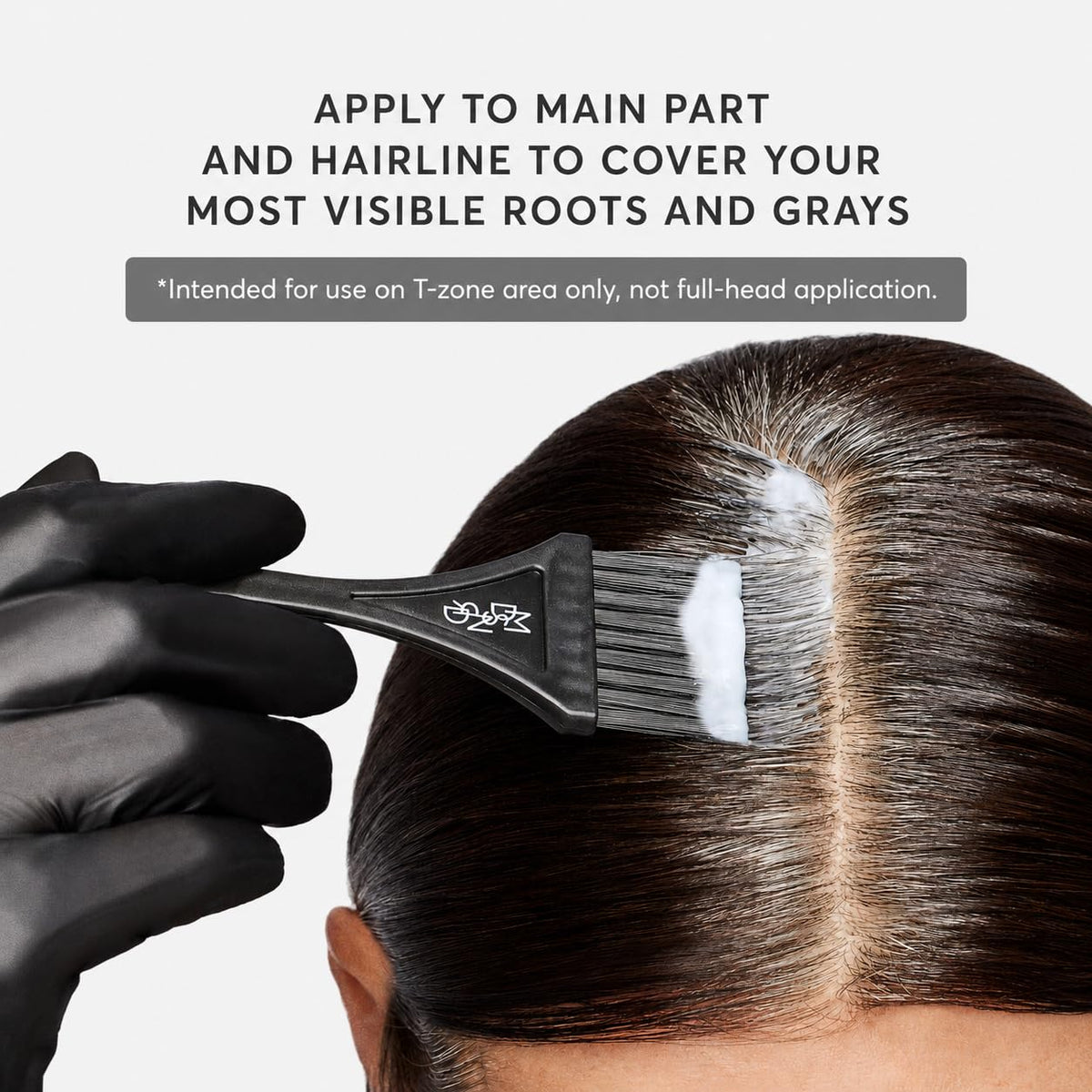 Contents of Madison Reed Root Perfection Touch Up Kit including gloves and brush