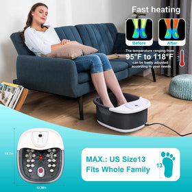 Control panel of ECARBME Foot Spa Bath Massager
