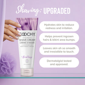 Coochy Shave Cream 32 oz back view showing ingredients