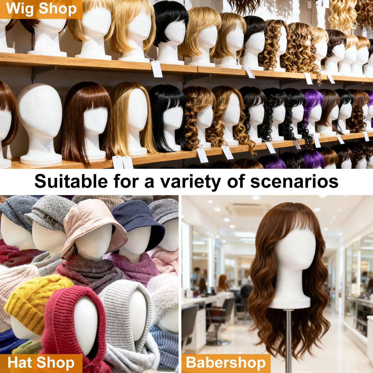 COOKOO Foam Mannequin Head Stand packaging