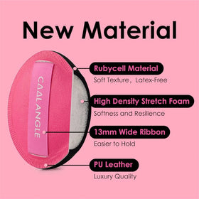COOL-ANGLE makeup sponge being used for foundation application