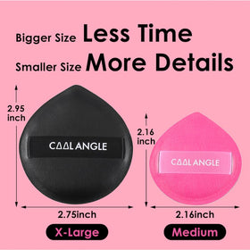 COOL-ANGLE makeup sponge in hand for easy application