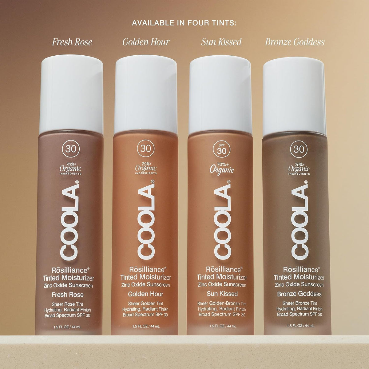 COOLA Organic Rosilliance BB Cream SPF 30 Bronze Goddess back view