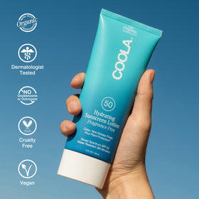 COOLA Organic Sunscreen SPF 50 Body Lotion close-up of texture