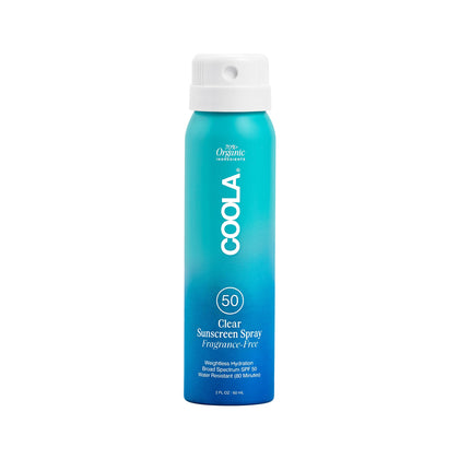 COOLA Organic Sunscreen SPF 50 spray bottle front view