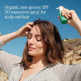 COOLA Scalp Spray showing the nozzle and packaging