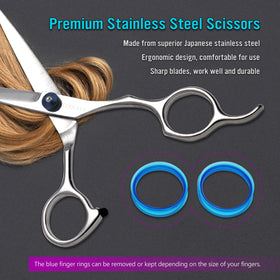 COOLALA Hair Cutting Scissors in use cutting hair