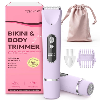 CoolHair Bikini Trimmer front view in purple
