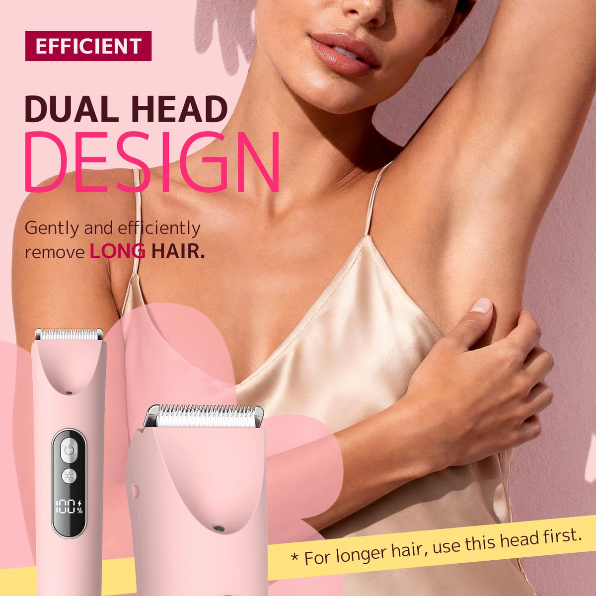 CoolHair Bikini Trimmer showing USB charging port