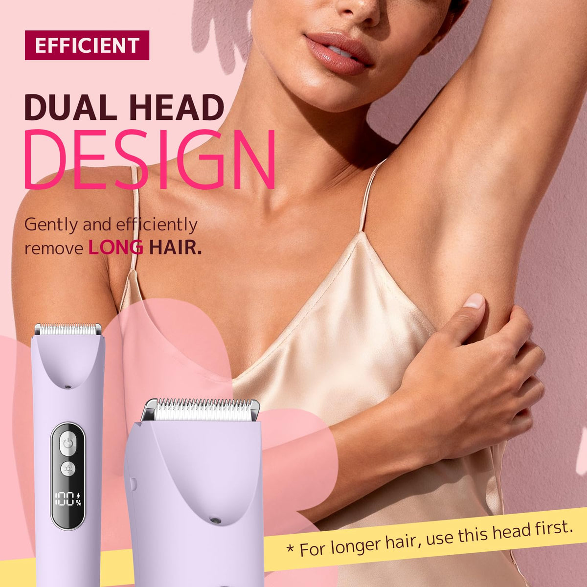 CoolHair Bikini Trimmer with LED light feature
