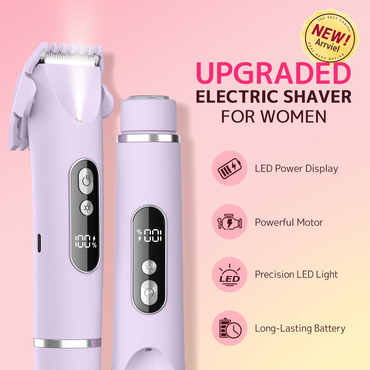 CoolHair Bikini Trimmer with USB charging cable