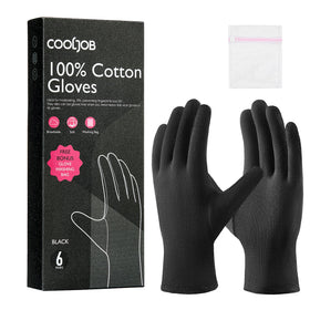 COOLJOB Moisturizing Gloves black XL front view