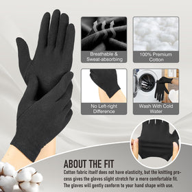 COOLJOB Moisturizing Gloves side view showing soft fabric