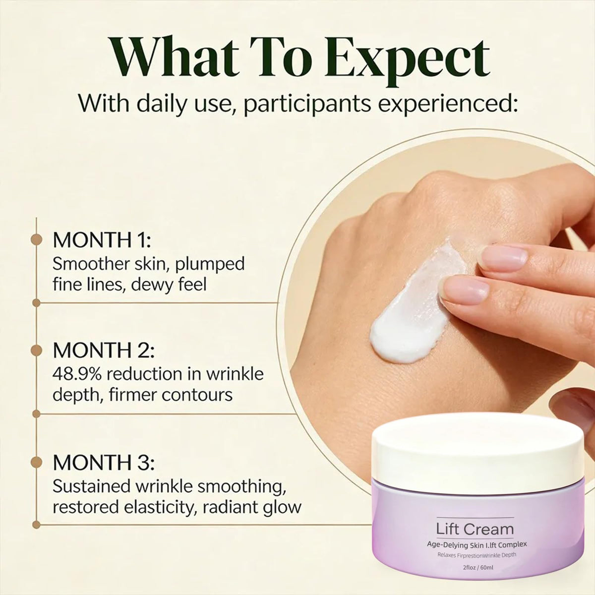 Coolord Lift Cream 60ml close-up of jar