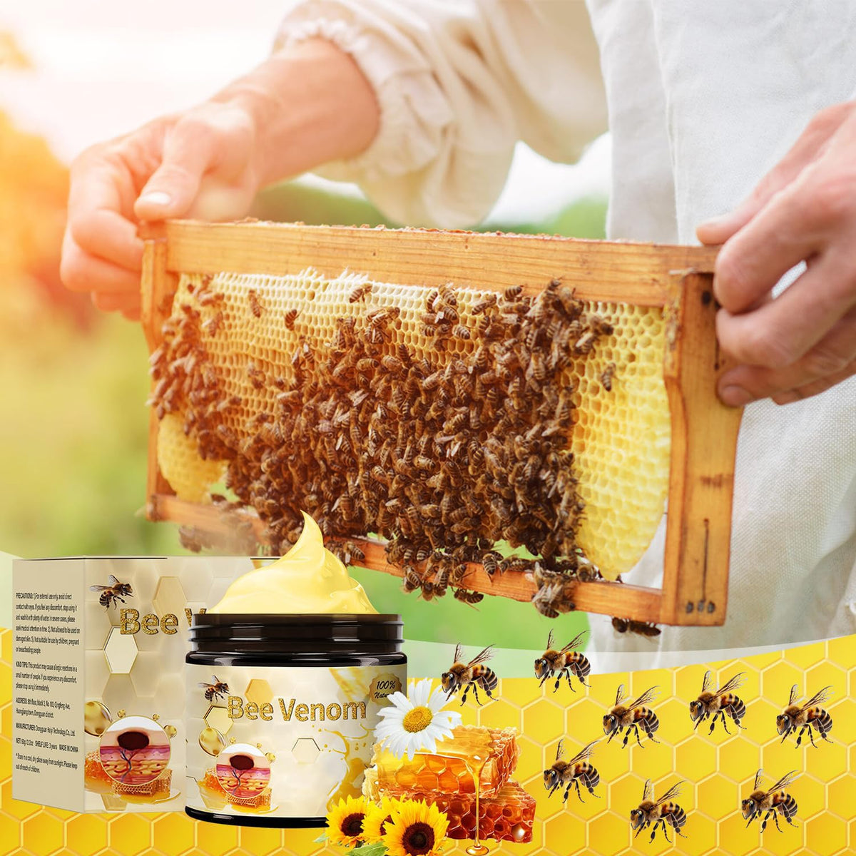 COPFASTOK Bee Venom Cream texture close-up