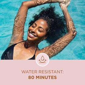 Coppertone Glow with Shimmer SPF 30 Spray Sunscreen in outdoor setting