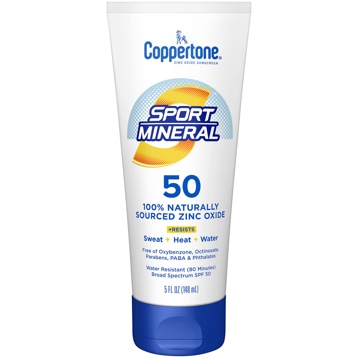 Coppertone Sport Mineral Sunscreen Lotion SPF 50 front view