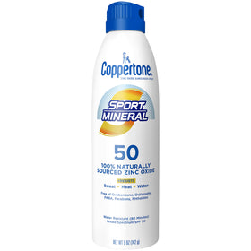 Coppertone Sport Mineral Sunscreen Spray SPF 50 front view