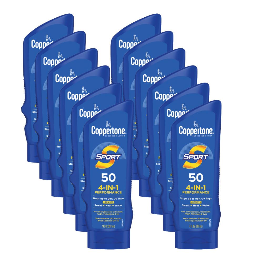 Coppertone Sport Sunscreen Lotion SPF 50 7 FL OZ bottle front view
