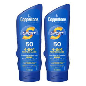 Coppertone Sport Sunscreen Lotion SPF 50 front view of bottle