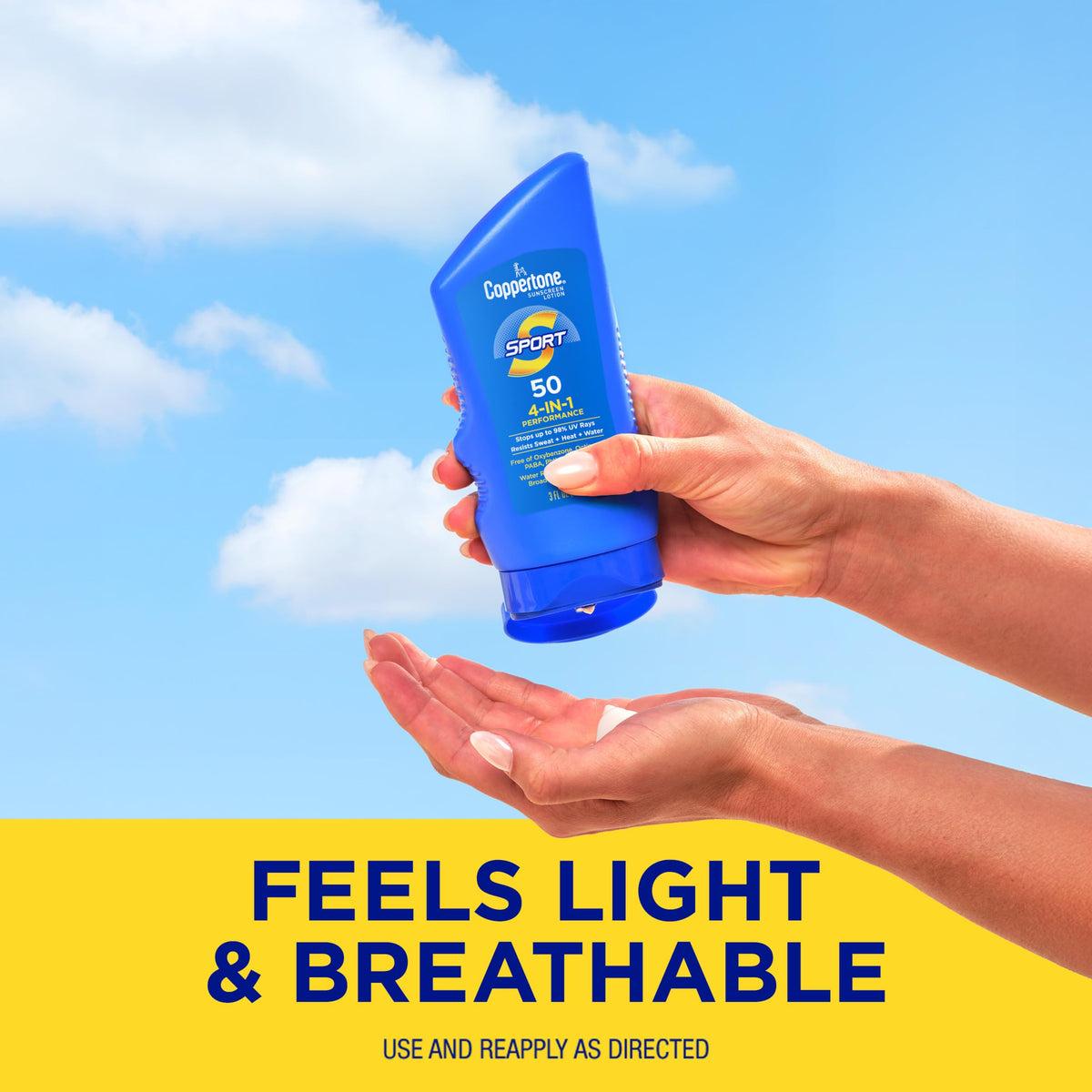 Coppertone SPORT Sunscreen Lotion SPF 50 ingredients list