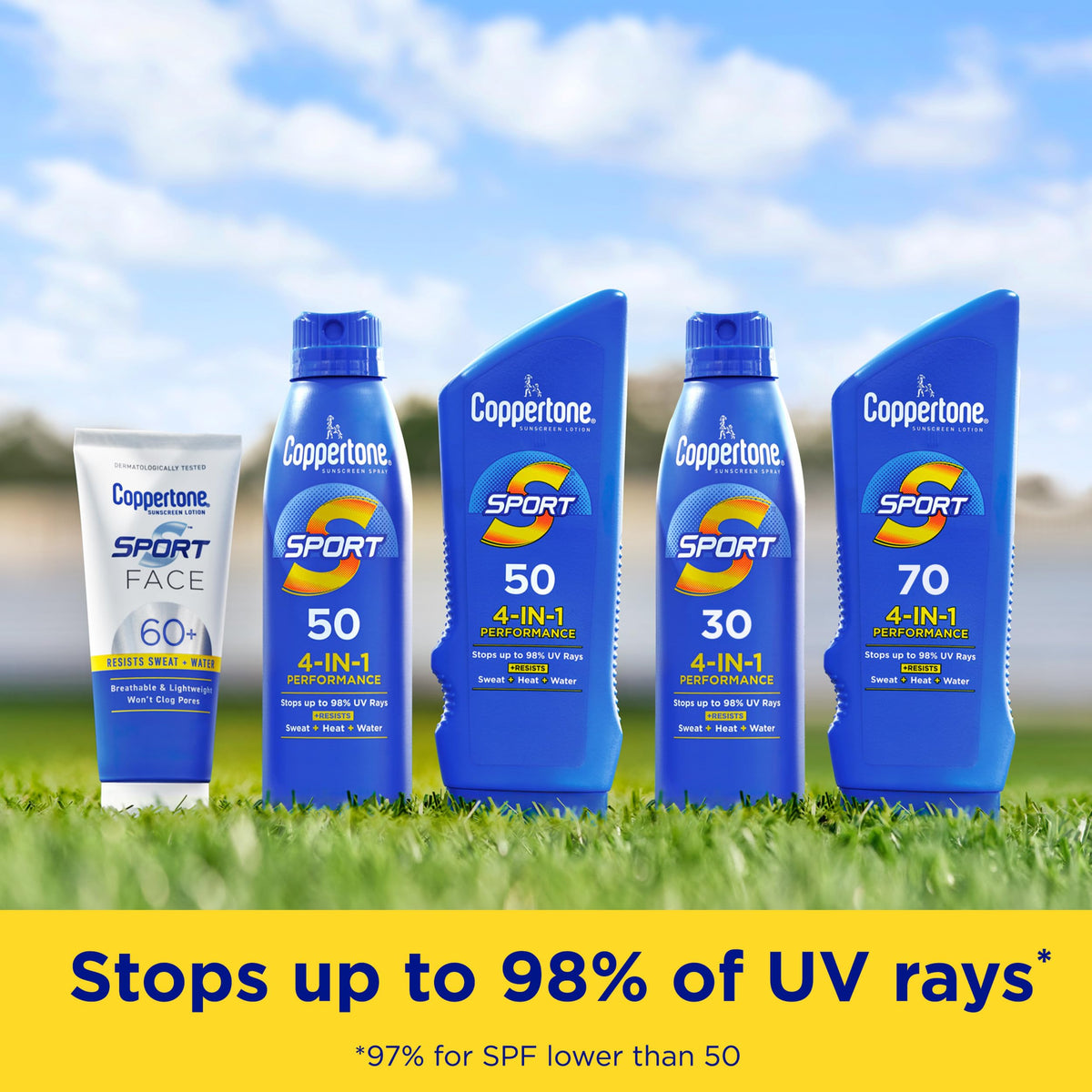 Coppertone Sport Sunscreen Stick SPF 40 application on skin