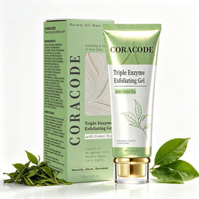 CORACODE Triple Enzyme Green Tea Exfoliating Aqua Peel Gel front view