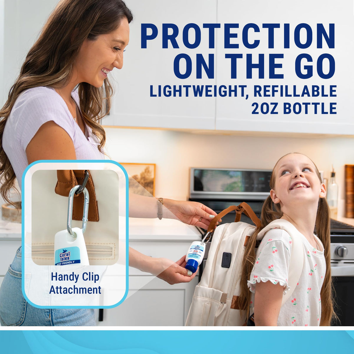 Coral Isles SPF 30 Lotion application on skin