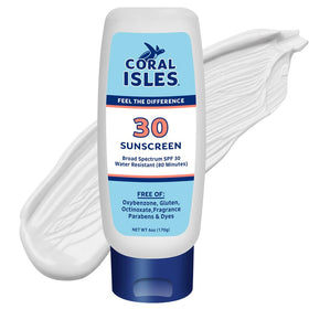 Coral Isles SPF 30 Lotion front view with packaging