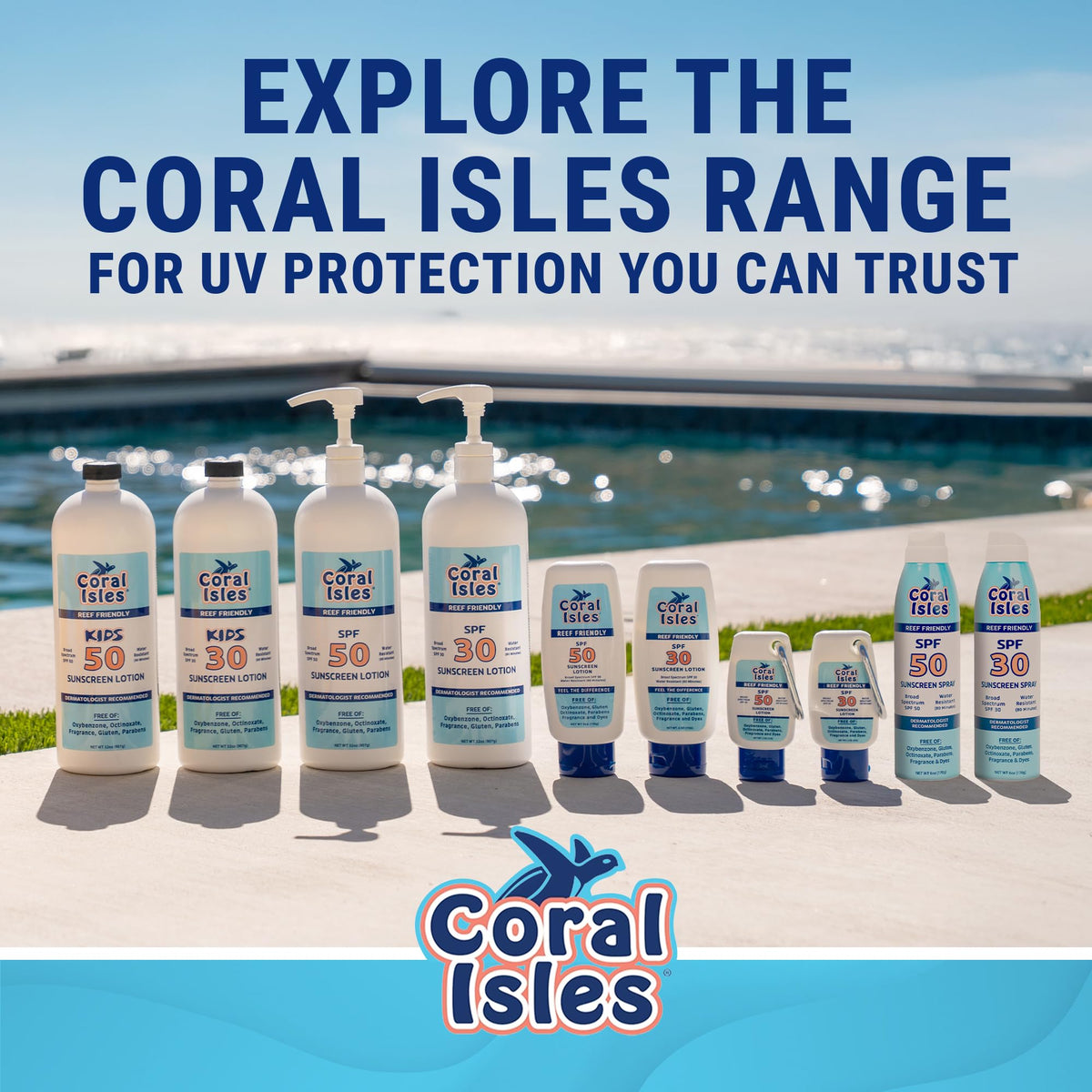 Coral Isles SPF 30 Spray Sunscreen spray nozzle close-up